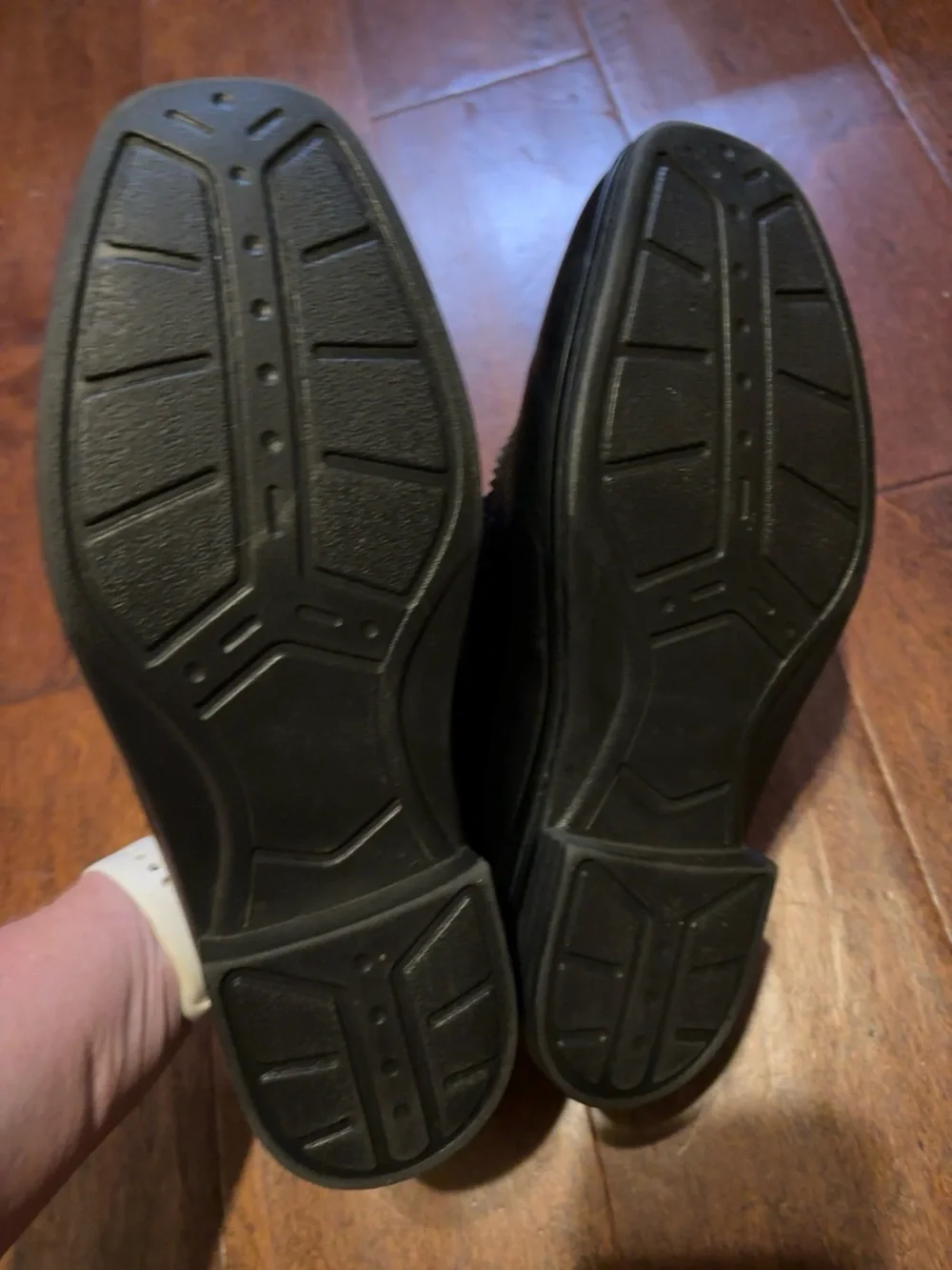 Deer Stags Boys Black Wingtip Dress Shoes Size 3 Wide (3W) Lace Up‎ Oxford